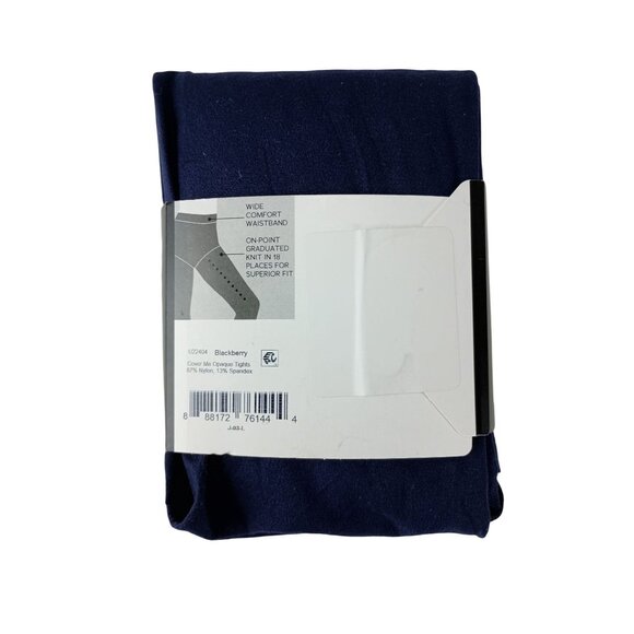 Hue Studio Women's 90D Opaque Control Top Tights Blackberry Sz. 1 - Picture 3 of 3